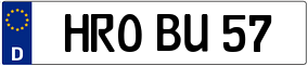 Trailer License Plate